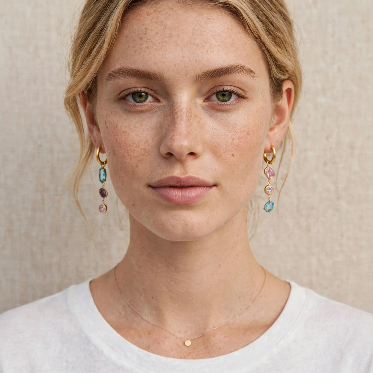 Aurora Prism Mismatched Drop Earrings