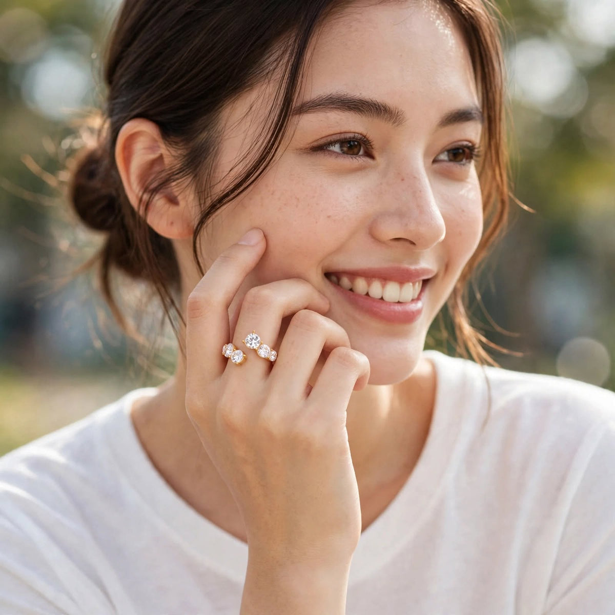 Celina Crystal Orbit Ring