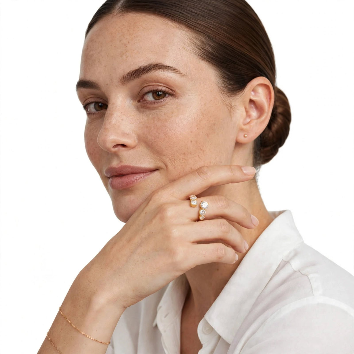 Celina Crystal Orbit Ring