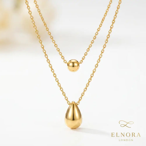 Celeste Drop Layer Necklace