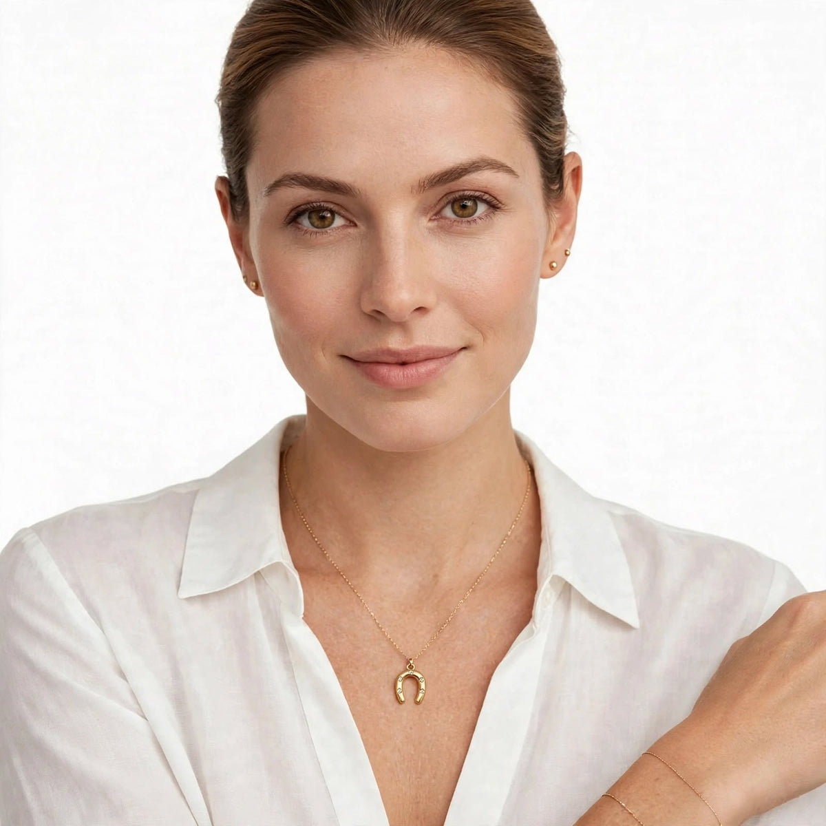 Fortuna Lucky Horseshoe Necklace