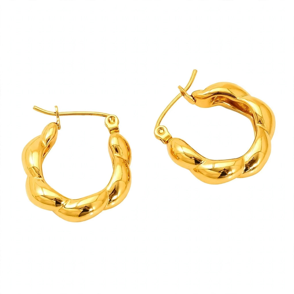 Mila Twist Hoop Earrings