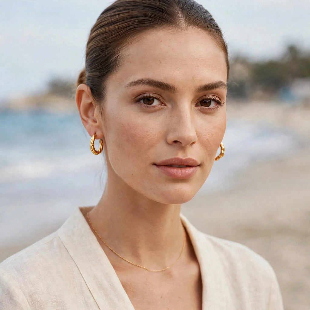 Mila Twist Hoop Earrings