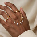 Zayla Teardrop Connector Ring