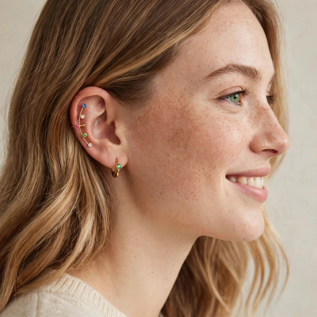 Aura Rainbow Ear Cuff