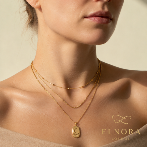 Celeste Beaded Chain Necklace
