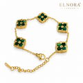Jade Clover Bracelet