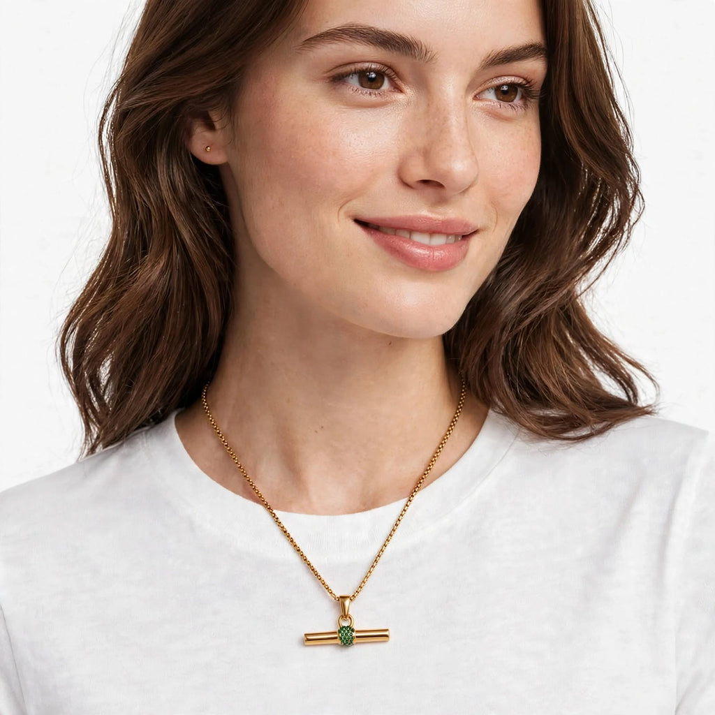 Verde T-Bar Necklace